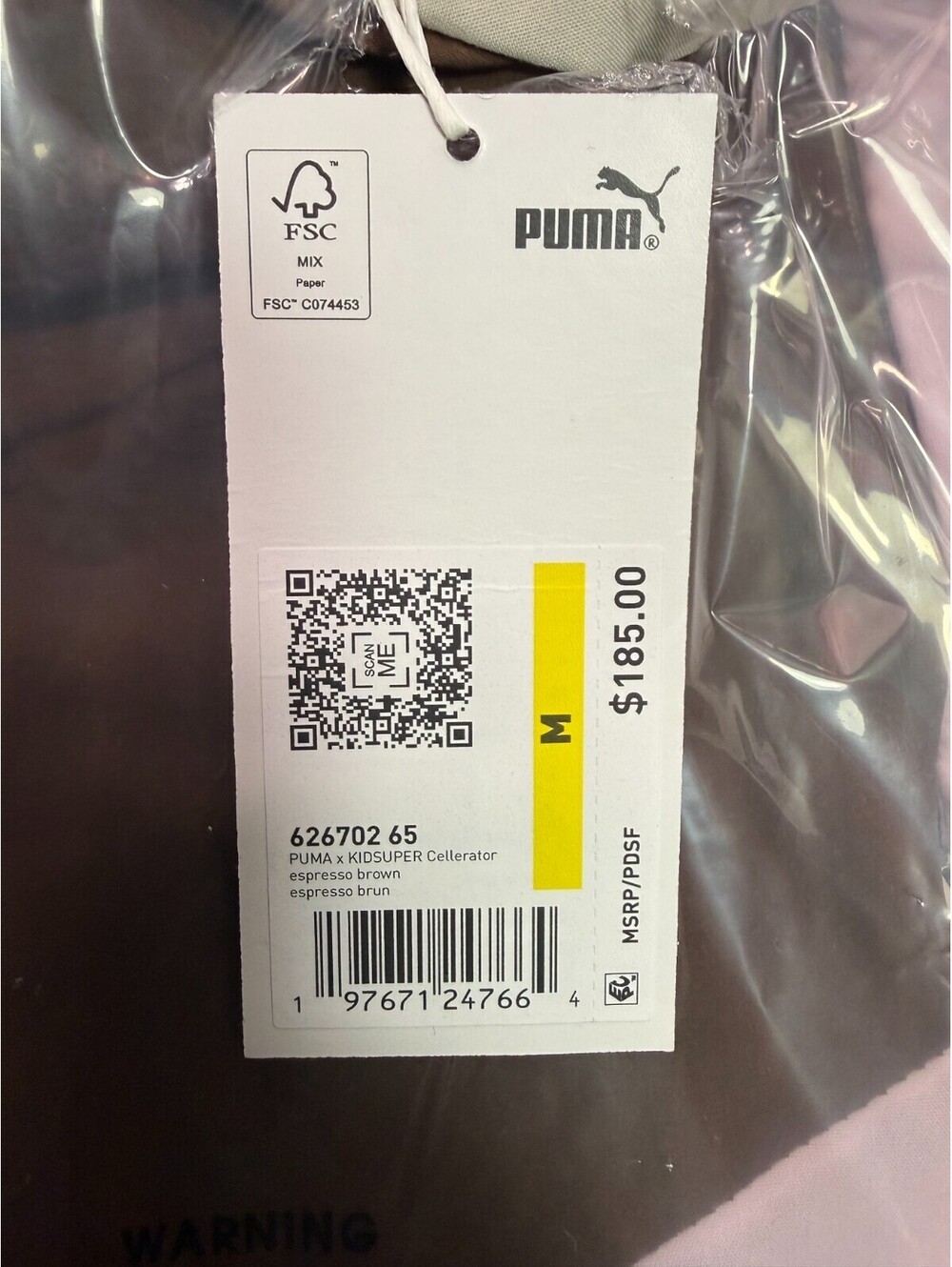 PUMA KidSuper Kid Super Cellerator Suit Jacket & Pants Espresso Brown MEDIUM M - Picture 3 of 9
